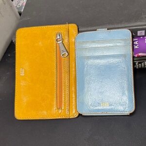 Vtg HOBO Yellow and Blue Key & Card Holders